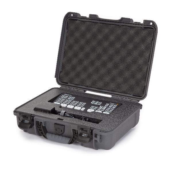 Case Nanuk 910 graphite with Pre-Cut Blackmagic® Design ATEM Mini Pro Foam