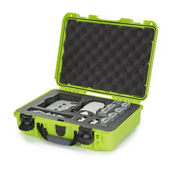 Case Nanuk 910 Lime with Pre-Cut DJI™ Mavic Mini 2 Fly More Foam