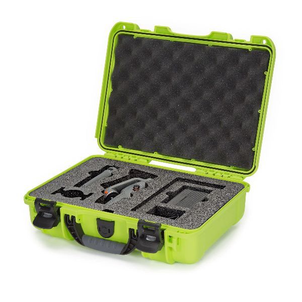 Case Nanuk 910 Lime with Pre-Cut DJI 6 VLOG Combo Foam
