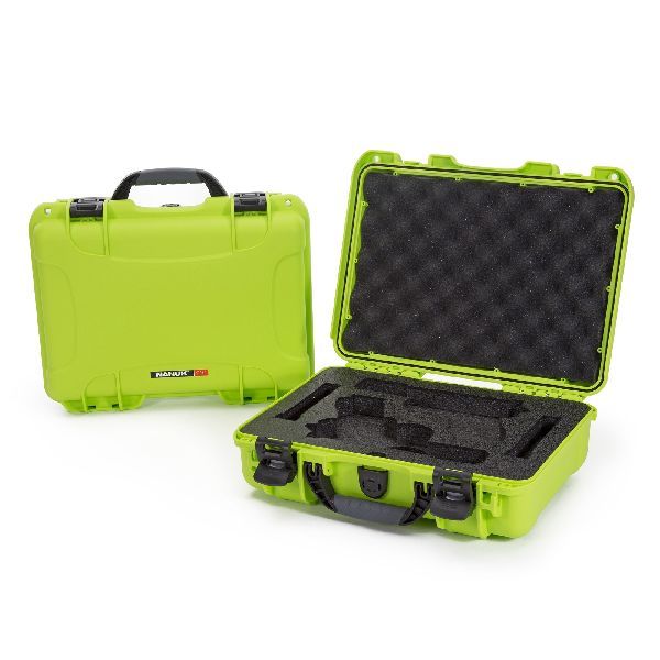 Case Nanuk 910 Lime with Pre-Cut Glock® 2 Up Pistol Pistol Foam