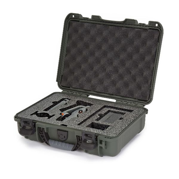 Case Nanuk 910 Olive with Pre-Cut DJI 6 VLOG Combo Foam