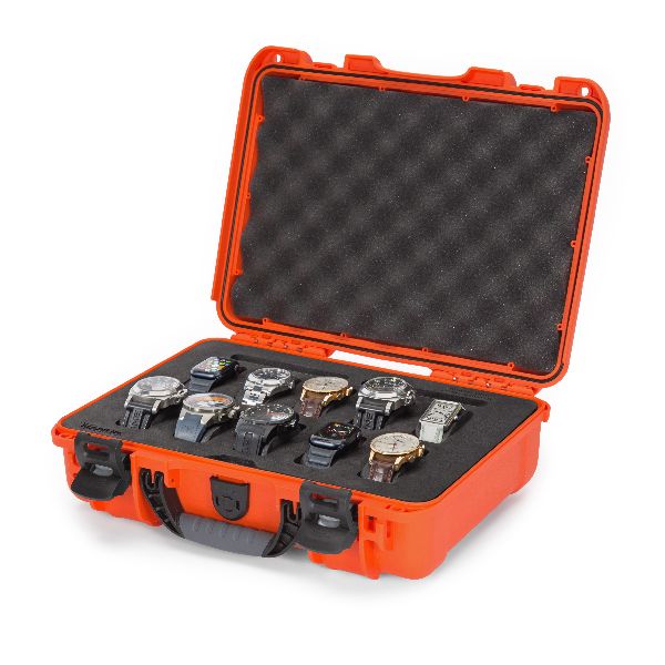 Mallette Nanuk 910 Orange avec Mousse Pré-Coupé pour 10 Montres