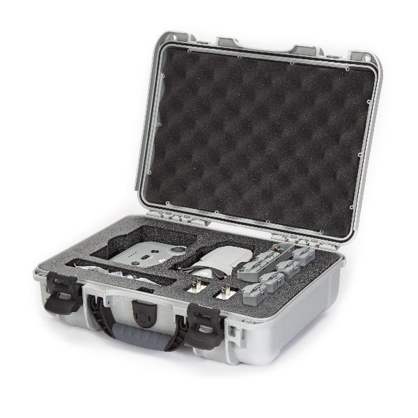 Case Nanuk 910 Silver with Pre-Cut DJI™ Mavic Mini 2 Fly More Foam