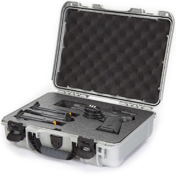 Case Nanuk 910 Silver with Pre-Cut Pistol Optic Ready Foam