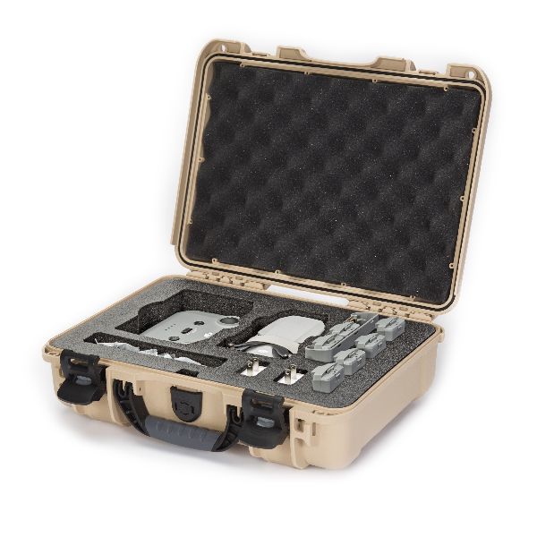 Case Nanuk 910 Tan with Pre-Cut DJI™ Mavic Mini 2 Fly More Foam