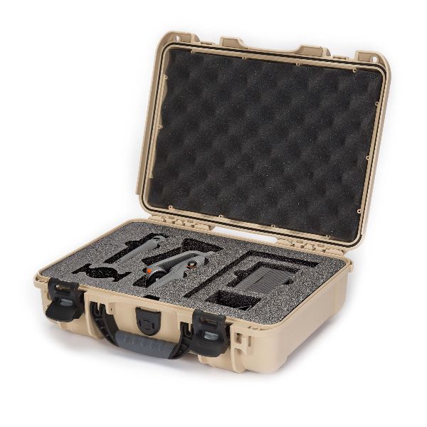 Case Nanuk 910 Tan with Pre-Cut DJI 6 VLOG Combo Foam