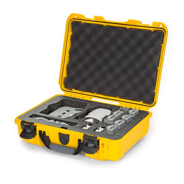 Case Nanuk 910 Yellow with Pre-Cut DJI™ Mavic Mini 2 Fly More Foam
