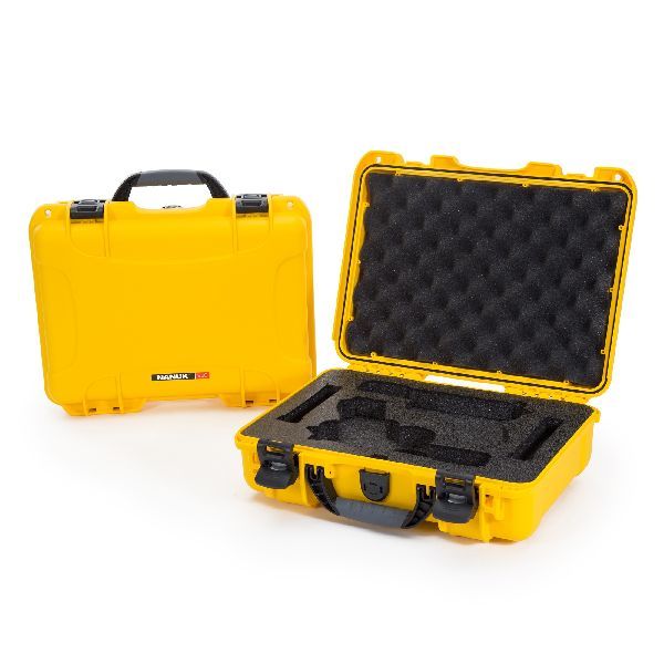 Case Nanuk 910 Yellow with Pre-Cut Glock® 2 Up Pistol Pistol Foam