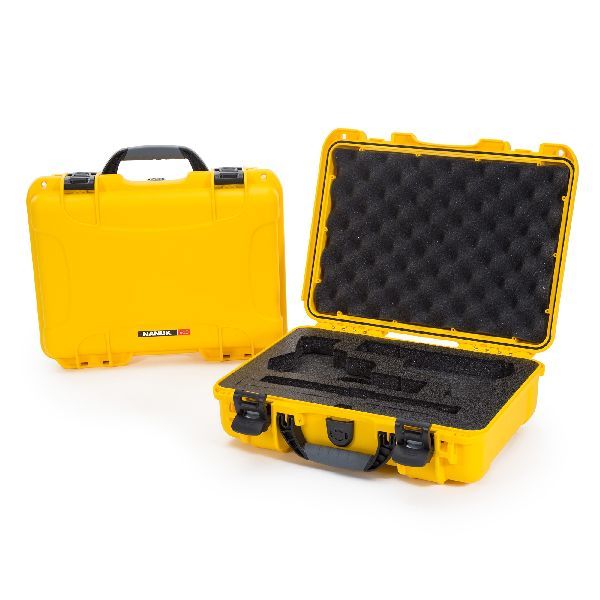 Case Nanuk 910 Yellow with Pre-Cut Classic 2 Up Pistol Foam