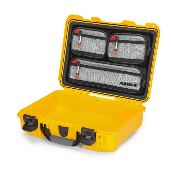 Case Nanuk 910 Yellow with Lid Organizer