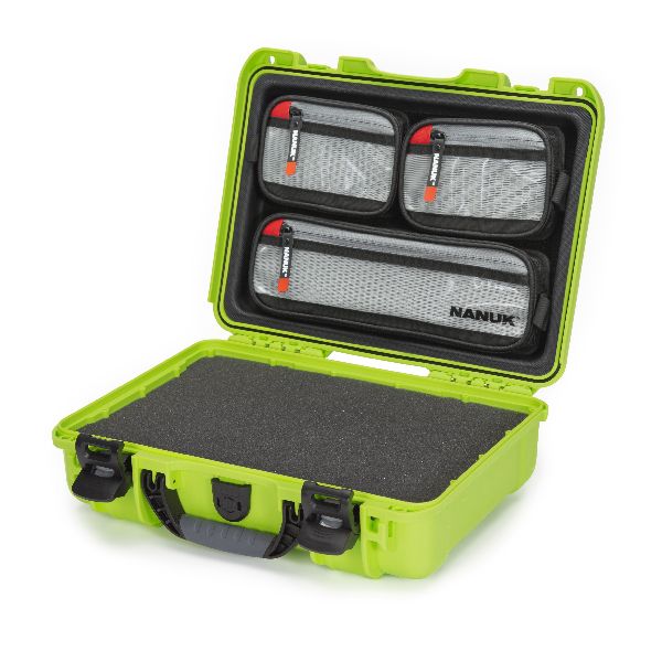 Case Nanuk 910 Olive with Cubed Foam & Lid Organizer