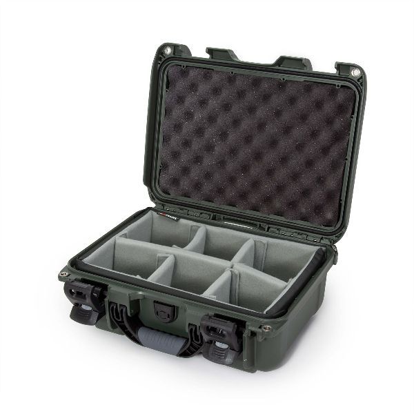Case Nanuk 915 Olive with TSA PowerClaw Latch & Dividing Pad