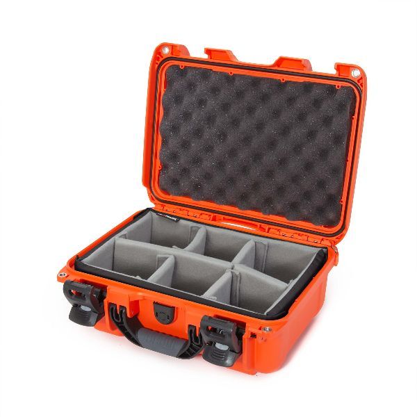 Case Nanuk 915 Orange with TSA PowerClaw Latch & Dividing Pad