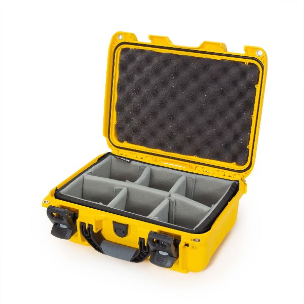 Case Nanuk 915 Yellow with TSA PowerClaw Latch & Dividing Pad