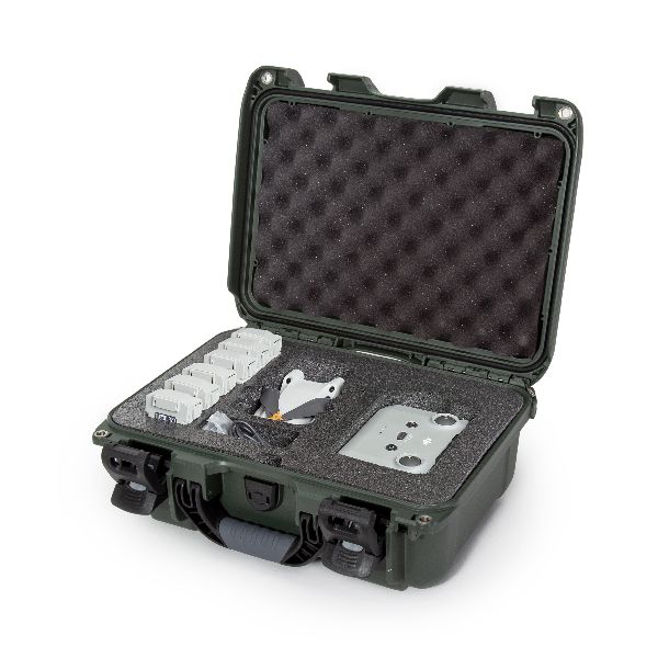 Case Nanuk 915 Olive with Pre-Cut DJI Fly More Combo Drone Foam