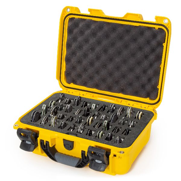 Case Nanuk 915 Yellow with Pre-Cut 40 Knives Foam