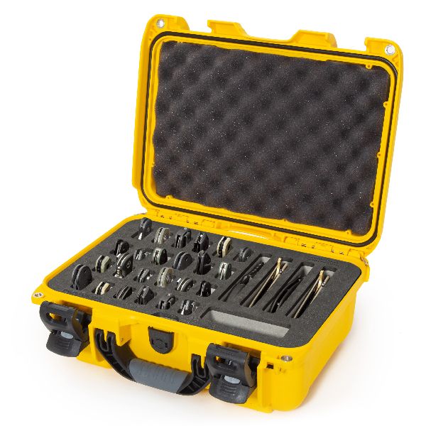 Case Nanuk 915 Yellow with Pre-Cut 28 Knives Foam