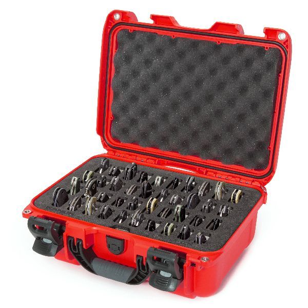Case Nanuk 915 Red with TSA PowerClaw Latch & Pre-Cut 40 Knives Foam