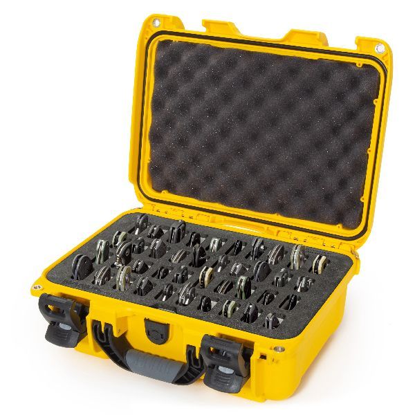 Case Nanuk 915 Yellow with TSA PowerClaw Latch & Pre-Cut 40 Knives Foam