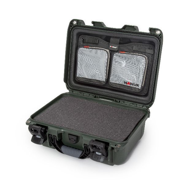 Case Nanuk 915 Olive with Cubed Foam & Lid Organizer