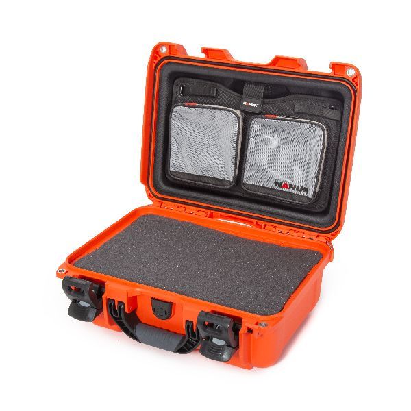 Case Nanuk 915 Orange with TSA PowerClaw Latch, Cubed Foam & Lid Organizer