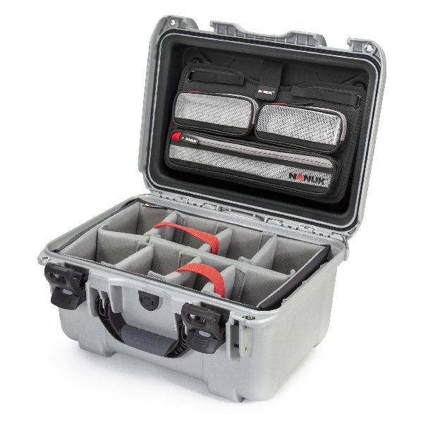 Case Nanuk 918 Silver with Dividing Pad & Lid Organizer