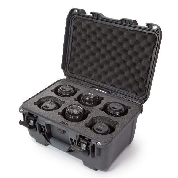 Case Nanuk 918 Graphite with TSA PowerClaw Latch and 6 Lens Foam