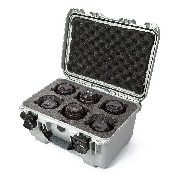 Case Nanuk 918 Silver with TSA PowerClaw Latch and 6 Lens Foam