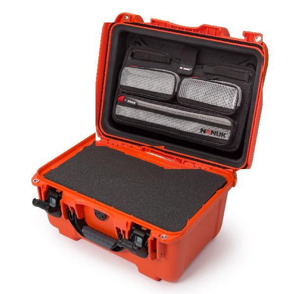 Case Nanuk 918 Orange with TSA PowerClaw Latch, Cubed Foam & Lid Organizer