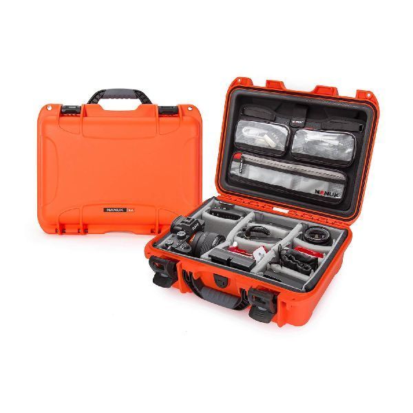 Mallette Nanuk 920 Orange Fermoirs TSA PowerClaw, Bande Séparatrice et Organisateur de Couvercle