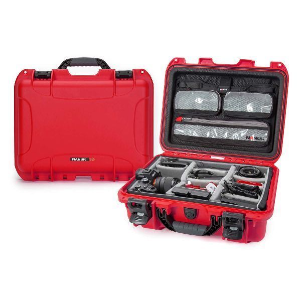 Mallette Nanuk 920 Rouge avec Fermoirs TSA PowerClaw, Bande Séparatrice et Organisateur Couvercle