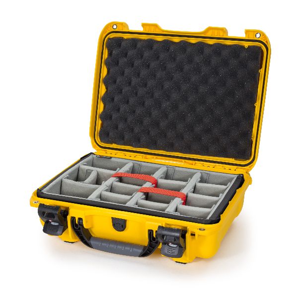 Case Nanuk 923 Yellow with TSA PowerClaw & Dividing Pad