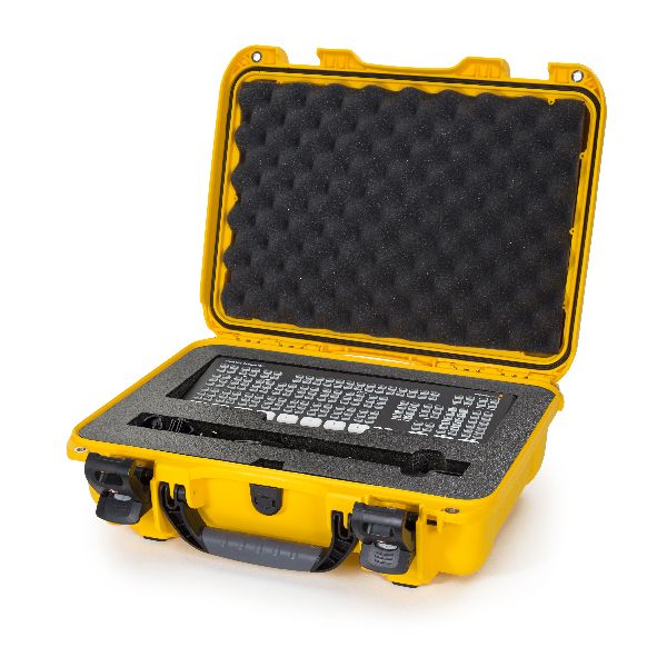 Case Nanuk 923 Yellow with TSA PowerClaw Latch and Blackmagic Design Atem Mini Extreme Iso