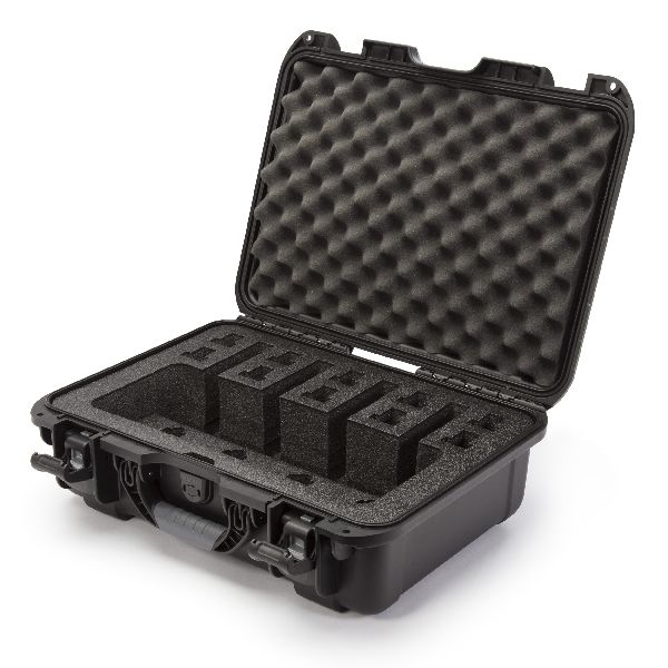 Case Nanuk 925 Black with Pre-Cut 4 Pistols Foam