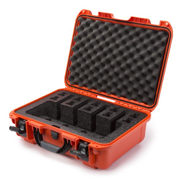 Case Nanuk 925 Orange with Pre-Cut 4 Pistols Foam