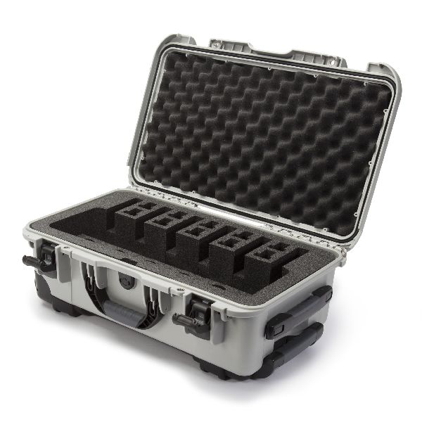 Case Nanuk 935 Silver with Pre-Cut 6 Pistols Foam