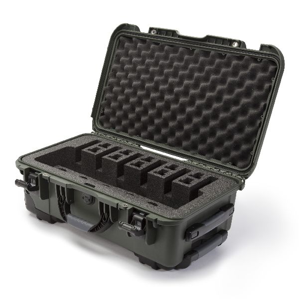 Case Nanuk 935 Olive with Pre-Cut 6 Pistols Foam