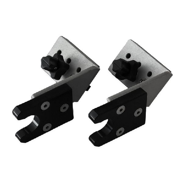 Deluxe 45 degree bracket for the Jac Marine "pole" inside the boat with quick detachment for rail