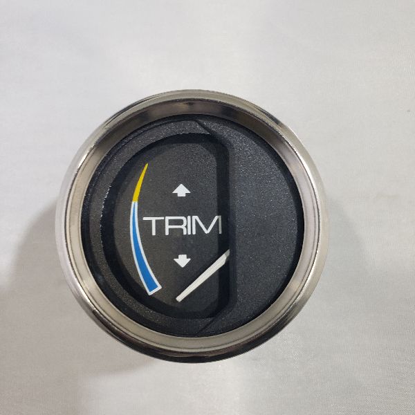 Faria Trim Gauge 2" Silver Trim, Black Back, Flat Glass
