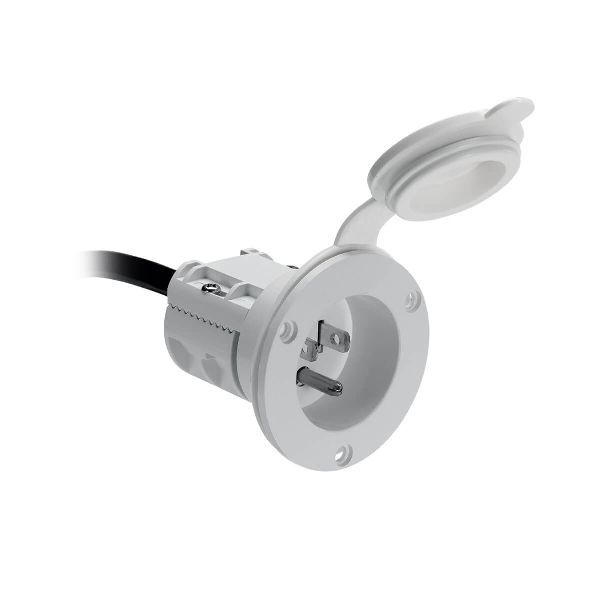 Port d'Alimentation CA - Blanc / MKR-23