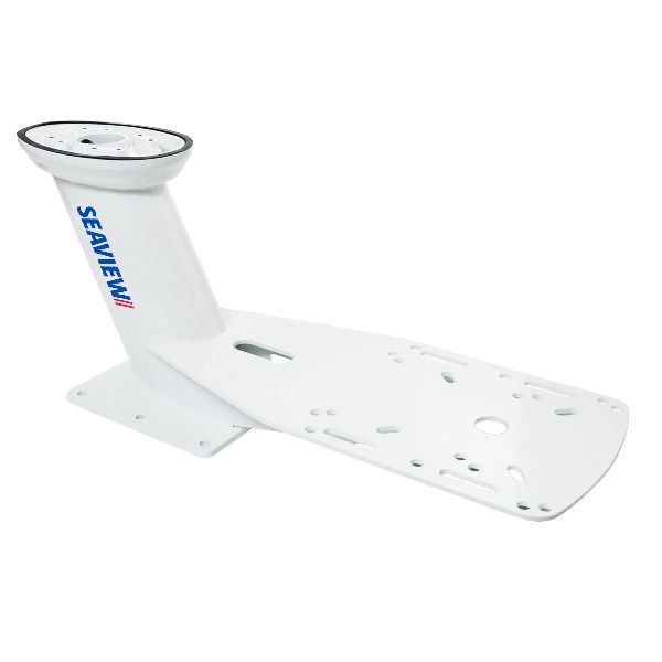 13.25" Tapered mast, aft lean, double, white