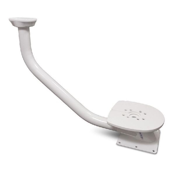 28" mast, aft lean, double, white for open array