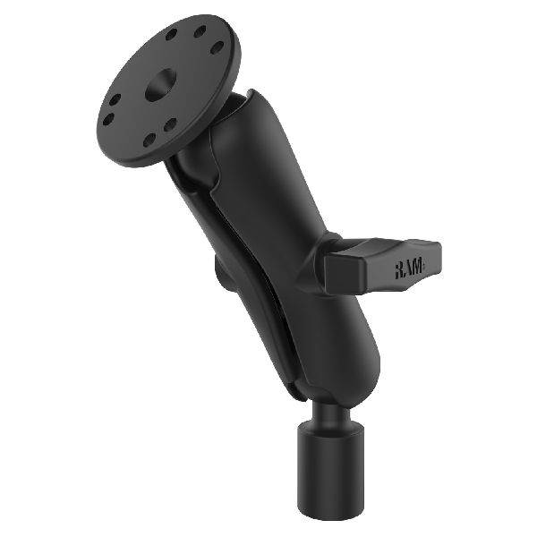 Support universel à double boule avec plaque ronde et filetage NPT 1/2"