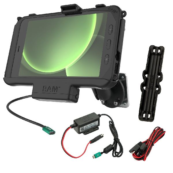 EZ-Roll'r™ USB-C Powered Mount for Samsung Tab Active5 & 3