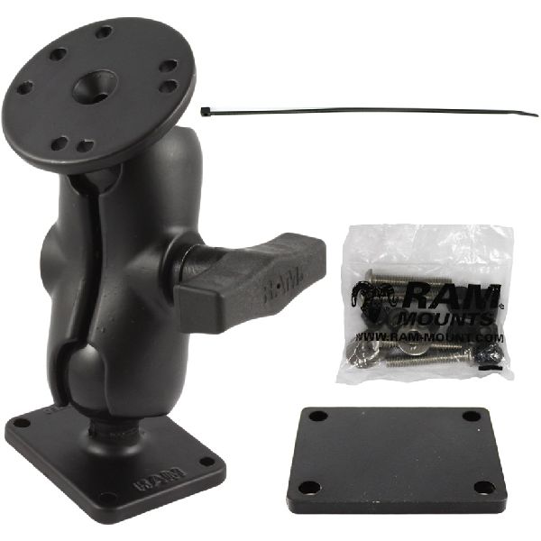 Support à double boule - Plaque de support courte en aluminium