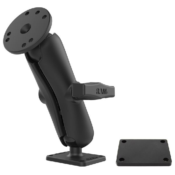 Support à double boule - Plaque de support en aluminium moyenne