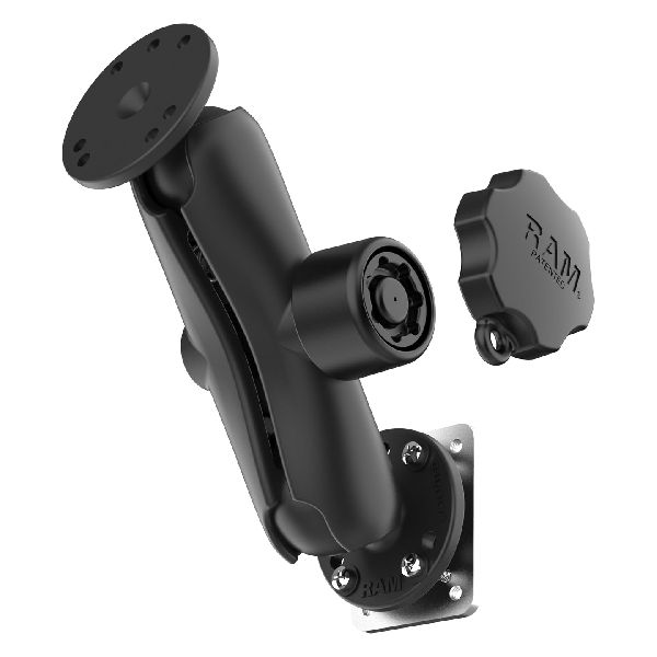 Locking Drill-Down Dashboard Mount with Backing Plate - C Size Med