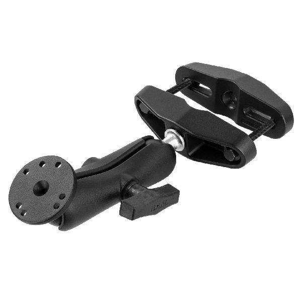 Support de serrage universel pour poteau avec plaque ronde - Bras moyen de taille C