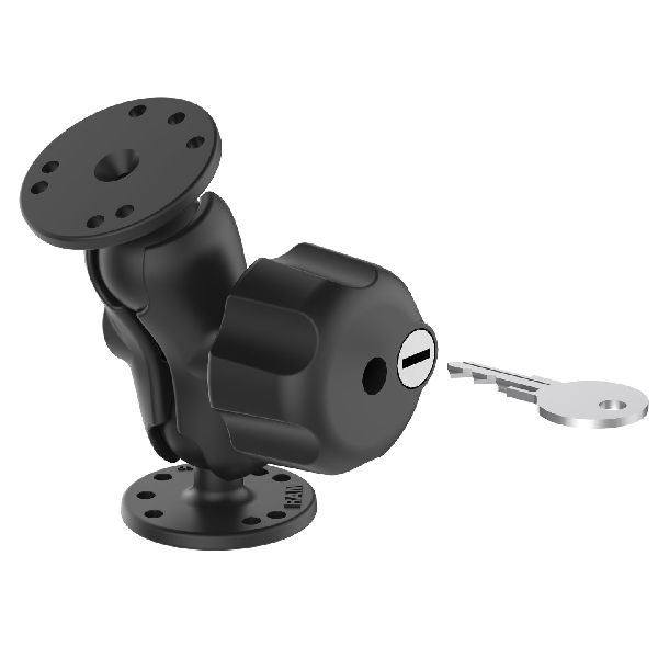 Double Ball Mount with Key Lock Knob - C Size Short