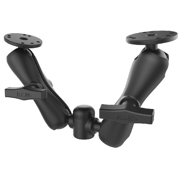 1/2" NPT Threaded Adapter with Two C Size Double Ball Mounts